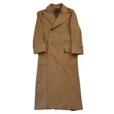 Ralph Lauren Camel The Polo Coat Jacket Wool 4 Tan Overcoat Double Breasted