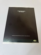 Original 2002 Land Rover Off Road Driving Magazine Advert Wall Art Man Cave