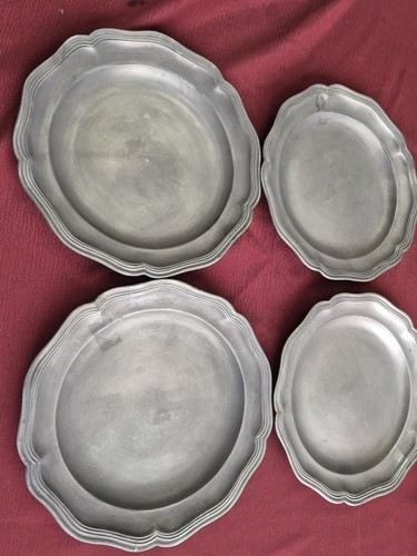 Lot antique scalloped - lot,