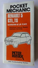 RENAULT 5 WORKSHOP MANUAL TS GTL GORDINI LE CAR PETER RUSSEK 1975 - 1980