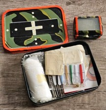 Vintage Military Medic First Aid Kit Tin And Lenses?? 