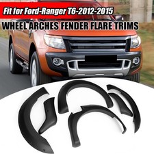 6Pcs Wide Wheel Arches Fender Flares Body Kit For 12-2015 Ford Ranger T6 Black