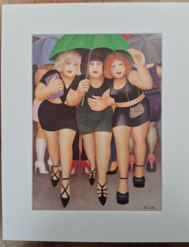 Beryl cook mounted print - beryl,