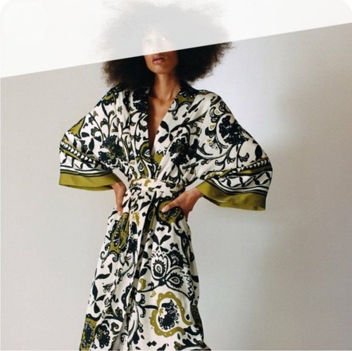 Zara printed satin efect - zara,