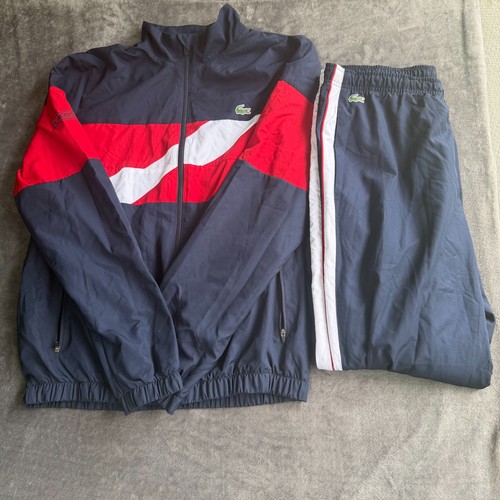 Mens lacoste navy blue track - ,