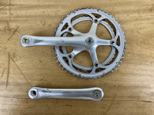 VINTAGE CAMPAGNOLO VELOCE SILVER CRANKSET 52/42 RINGS 170mm ROAD BIKE DOUBLE