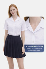 Girls White School Blouse