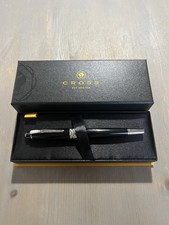 Cross Bailey Black Lacquer Rollerball Pen AT0455-7 Brand New