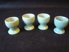 4 x Denby Stoneware Manor Green Egg Cups