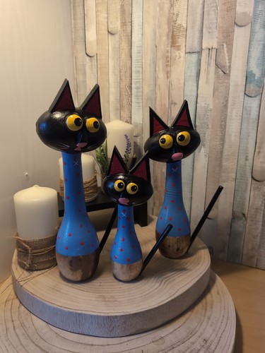 Quirky trio set - trio, cat