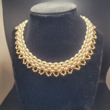 Vintage Pearl & Gold Seed Bead