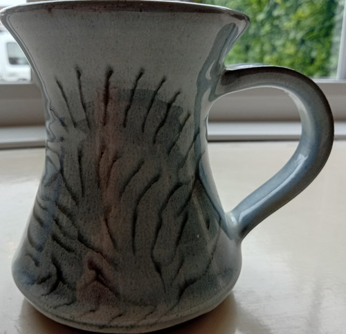 Art pottery slipware mug - slipware,