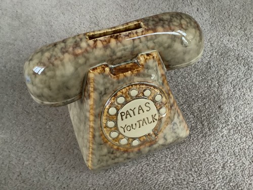 Telephone ceramic bank pay - telephone,