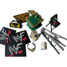 WCW & WWF Wrestling Accessories - Ladder, Dumpster, Chair, Sink, Boombox...etc