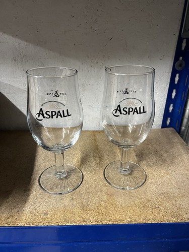 Aspall pint glasses - 6,