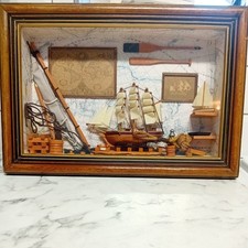 Nautical Diorama Framed Wall