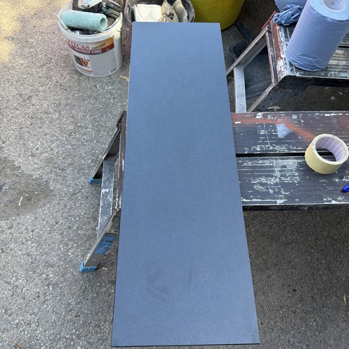 Polished granite back - , hearth