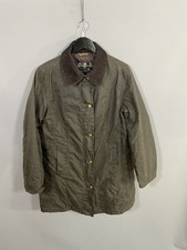 BARBOUR BELSAY WAX Jacket - UK16 - Green - Great Condition - Women’s