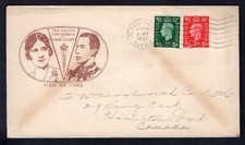 GB 1937 FDC Cover; Coronation