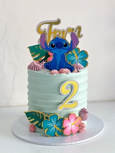 Personalised stitch cake - personalised,