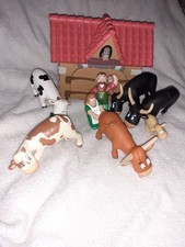 Deagostini Farm Figures Bundle - Cows, Farmer, Cattle Shed, Bull etc