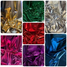 Tricot metallic foil lame