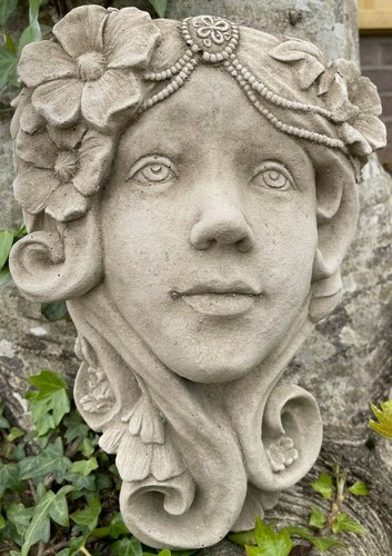 Art deco lady wall planter - deco,