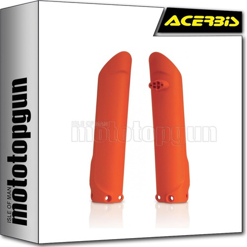 Acerbis fork cover orange ktm - fork,