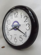 Modern ELIZABETH LINE WALL CLOCK, London PURPLE & BLACK CROSSRAIL, RAILWAY TRAIN