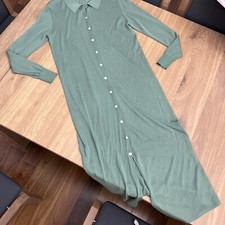 Zara Woman Dress - Size S - Green / Sheer - Long Floaty Dress