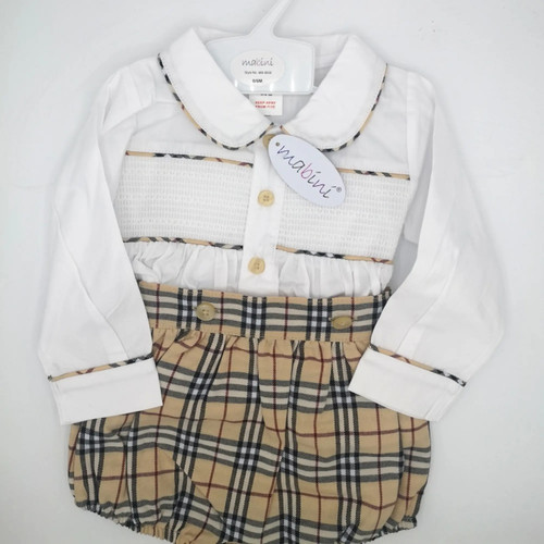 Boys shorts set - with, smocked