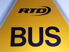 RTD BUS STOP SIGN Los Angeles