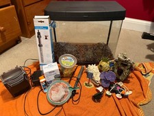 40L fish tank (from Pets at Home) with filter, thermometer and extra decorations