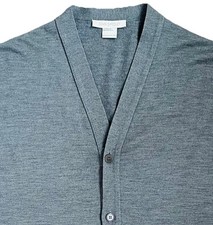 John Smedley Mens Grey Merino
