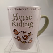 History and Heraldry I'd rather be horse racing mug Cup Tea Coffee Hot Chocolate