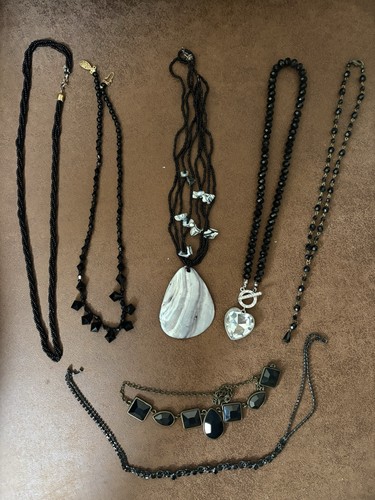 Bundle black necklaces - bundle, of