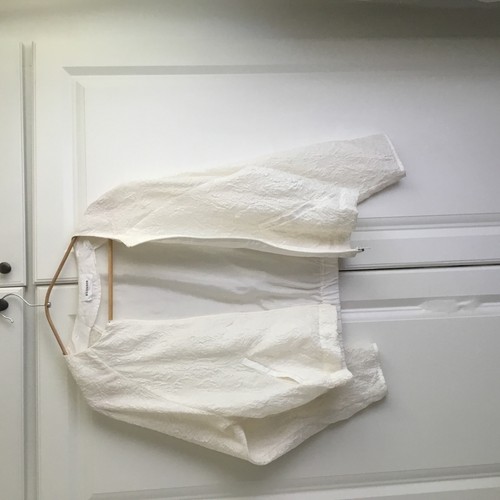 Ivory silk bomber jacket size - bomber, (size