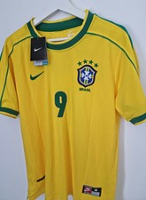 Brazil 1998 Retro Shirt (Ronaldo 9) 2025