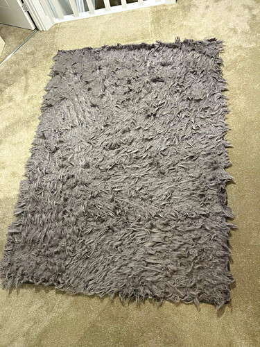Dunelm polar shaggy grey - dunelm,