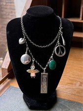 Vintage handmade chain charm - chain,