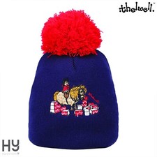 Thelwell Collection Practice Makes Perfect Bobble Hat by Hy Equestrian Warm Snug