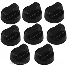 8 x Belling Black Oven Cooker Hob Flame Burner Hotplate Control Switch Knobs New
