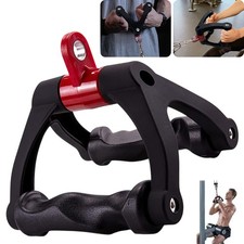 Double D Handle Cable Attachment - Triangle V Bar Grip for LAT Pulldown
