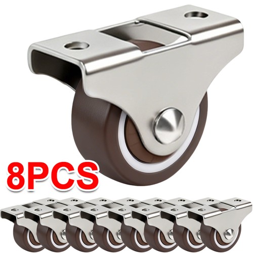 8pcs fixed caster wheels - 1'',