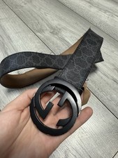 Mens Gucci leather belt 34