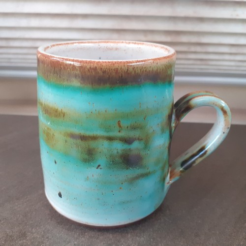 Llangollen pottery mug jade - mug,
