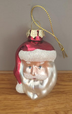 Retro Glass Santa Father