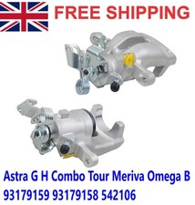 2x  Brake Calipers Rear Left & Right For Vauxhall Astra G H Zafira Combo Meriva