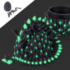 Crystal 3D Printed Dragon Egg