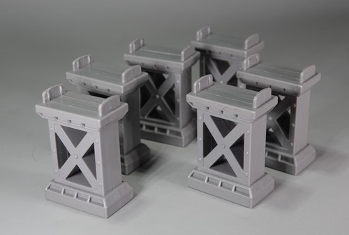 Six raised track bridge - track, /